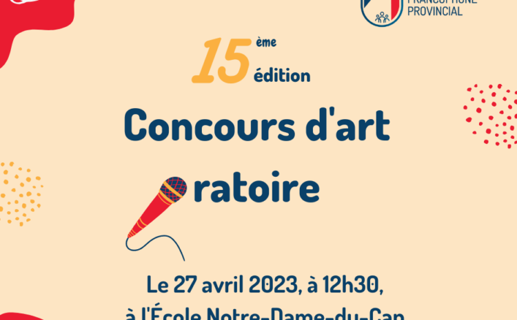  Concours d’art oratoire 2023
